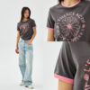 เสื้อยืด Mardi Mercredi SLIM RINGER T-SHIRT ACTIF EMBLEM